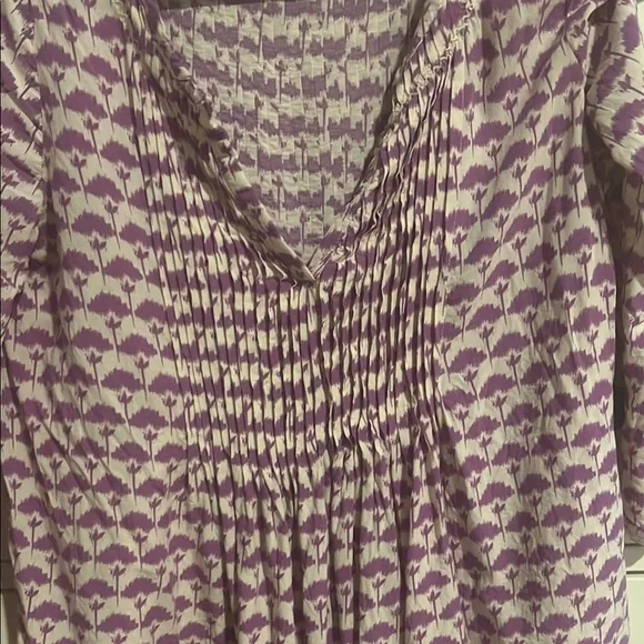 Purple Patterned Women's Top - Picture 3 of 3